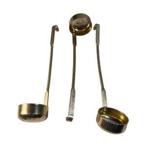 Mini Ladels Rum Measures With Hooked Handles 5" Lot of 3 Thin Metal